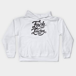 'Each One Teaches One' Education Shirt Kids Hoodie